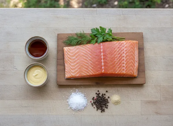 Cedar Plank Smoked Salmon — Ingredients view