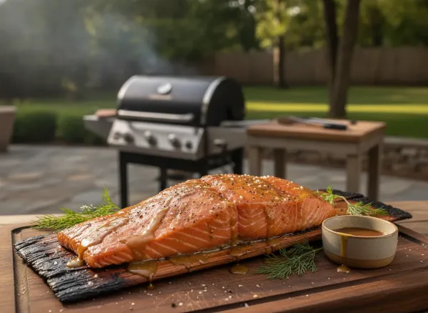 Cedar Plank Smoked Salmon — Alternate view