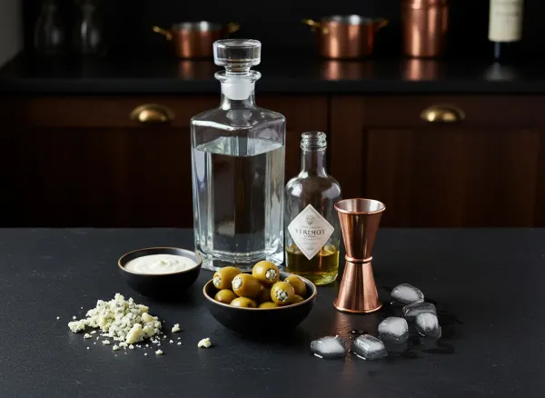 Steakhouse Classic Dirty Martini — Ingredients view