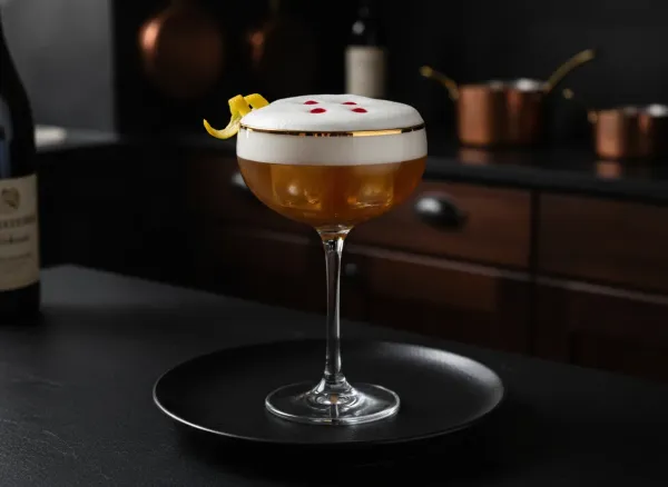 Classic Whiskey Sour with Egg White