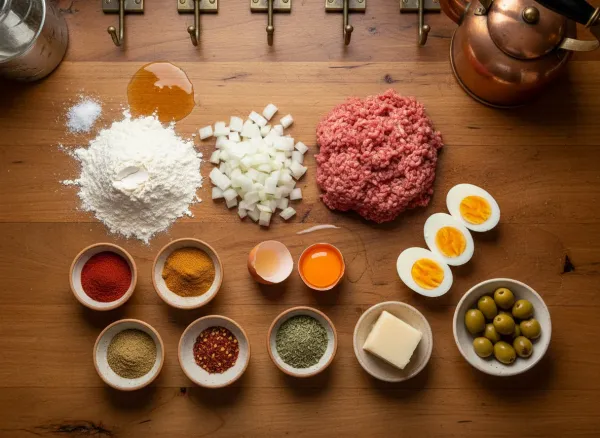 Authentic Argentinian Empanadas Mendocinas — Ingredients view