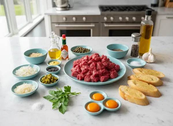 Classic Beef Tartare — Ingredients view