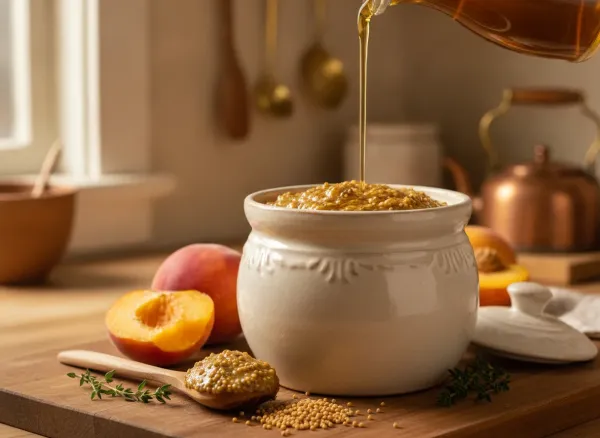 Appalachian Fermented Peach Mustard