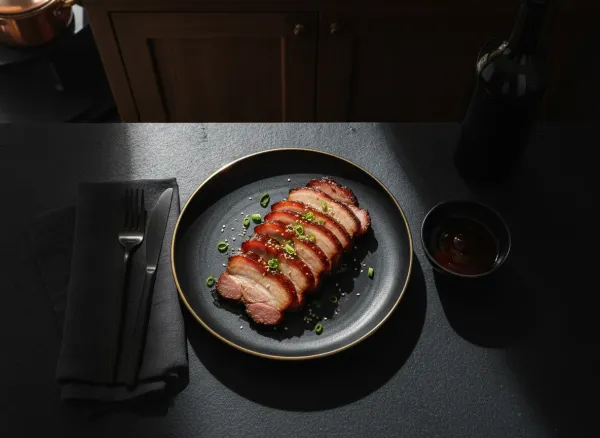 Classic Cantonese Char Siu (Chinese BBQ Pork) — Overhead view