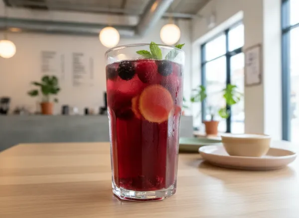 Ginger and Mixed Berry Kombucha