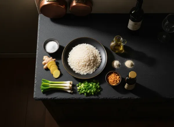 Savory Scallion and Ginger Congee — Ingredients view