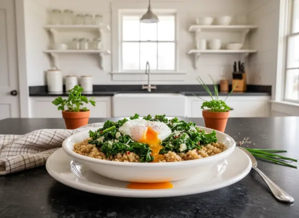 Savory Quinoa & Greens Breakfast Bowl — Alternate view