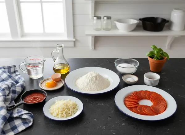 Gluten-Free Cast Iron Pan Pizza — Ingredients view