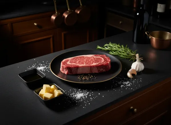 Reverse-Seared Bone-In Ribeye Steak — Ingredients view