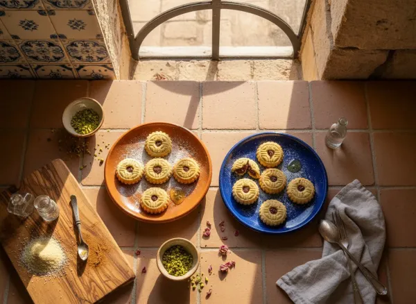 Authentic Middle Eastern Maamoul — Overhead view