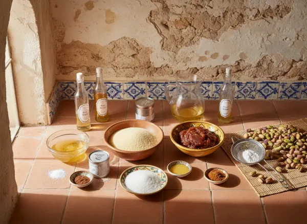 Authentic Middle Eastern Maamoul — Ingredients view