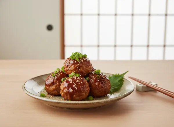 Sweet Potato & Pork Teriyaki Meatballs — Alternate view