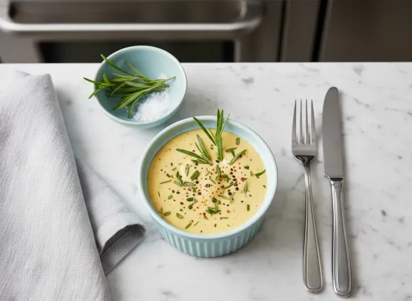 Classic Béarnaise Sauce — Overhead view