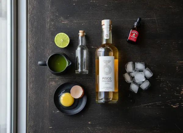 Traditional Pisco Sour — Ingredients view