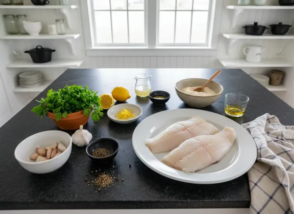 Herb-Crusted Baked White Fish — Ingredients view