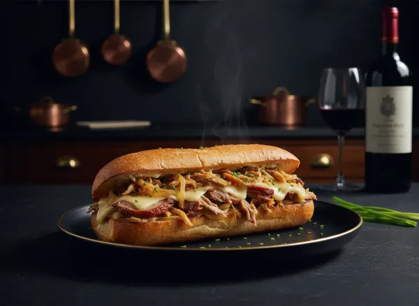 Duck Confit Cheesesteak — Alternate view