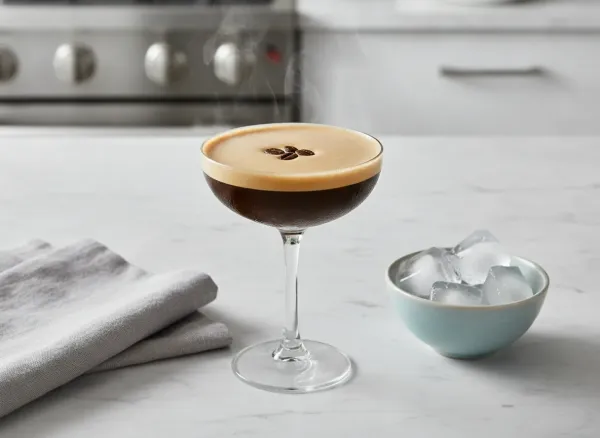 Classic Espresso Martini — Overhead view