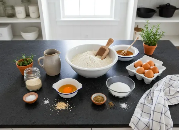 Classic Braided Challah — Ingredients view