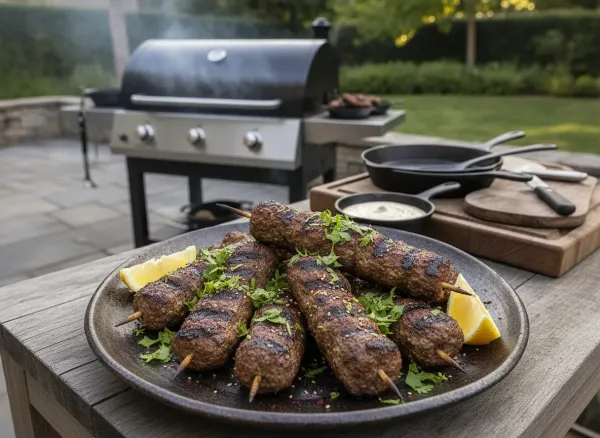 Grilled Lamb Kofta Skewers — Main view
